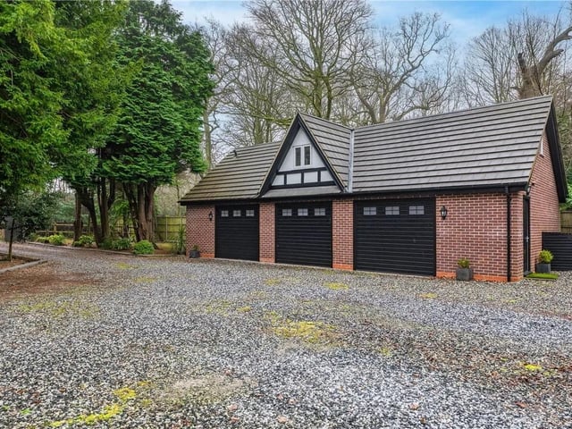 The triple garage features three electric up and over doors, lighting and power. The one bedroom annex is situated above the triple garage and contains a kitchenette, bedroom, dressing room and en-suite.