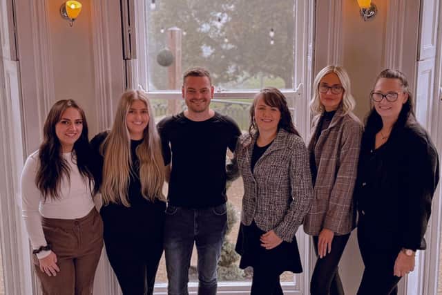 Mark Dowthwaite with some of the Carr Bank Wedding Venue team.