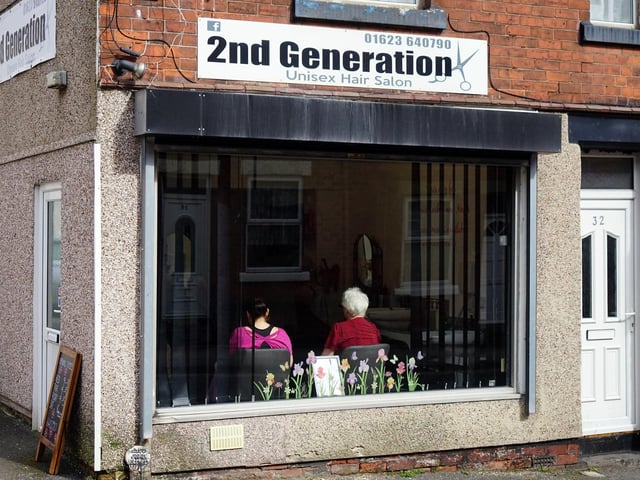 It's such a lovely day... The salon is located on Bancroft Lane, Mansfield. Dallas said her signature flowers in the window help new customers find the salon.