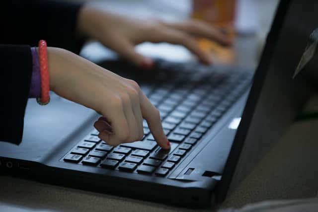 More than 100 laptops and tablets have been given to  disadvantaged children in Nottinghamshire.  (Photo by Matt Cardy/Getty Images)