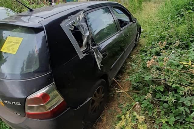 Abandoned vehicle in Carr Vale
