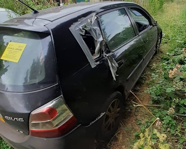 Abandoned vehicle in Carr Vale