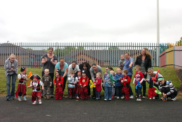 Another view of the Jelly Babies toddler group in Barmston on their pirate toddle in 2010.