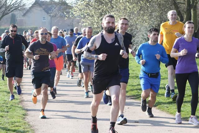 Runners at a past Mansfield Parkrun.
