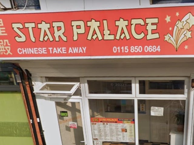 Star Palace on Watnall Road, Hucknall, was rated five out of five on November 6