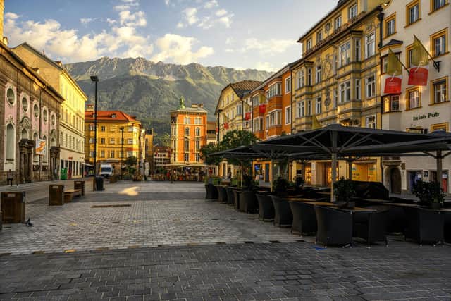 Maria Theresien Straße Pedestrian Zone. Picture courtesy of Innsbruck Tourismus Markus Mair.j