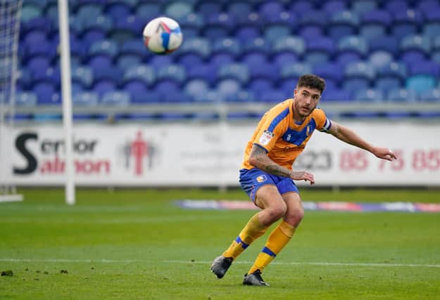 Mansfield Town' are limping to the end of the season after a big slump in results. Pic by Howard Roe