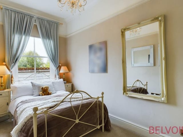 Bedroom number four is another quiet retreat, Like all the rooms in the High Oakham Road house, it is beautifully decorated.