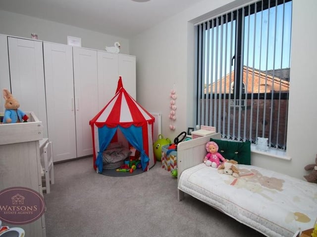 This bedroom can be converted into a child's room. There is lots of space for all those toys!