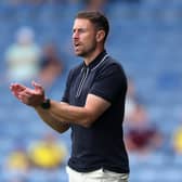 Aaron Ramsey, the Oxford United manager looks on during the pre-season friendly match between Oxford United and Ipswich Town at the Kassam Stadium on August 01, 2026 in Oxford, England. (Photo by David Rogers/Getty Images)