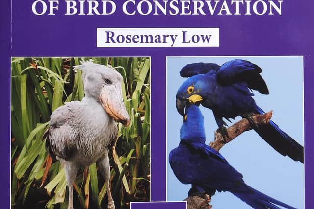 Rosemary Low's book cover for Female Heroes of Bird Conservation