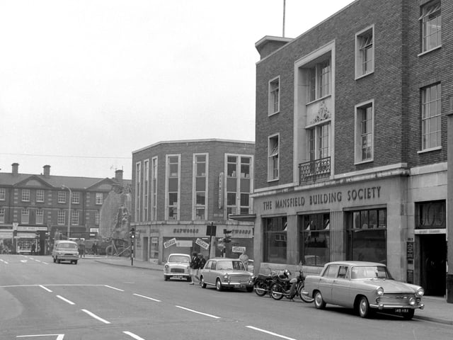 Mansfield Building Society has been part of Clumber Street for many years, one of very few buildings which have stayed the same.