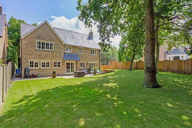 You've seen the front if the £650,000-plus Mansfield house, now let's check out the rear. It is equally striking, with its patio, lawn and trees