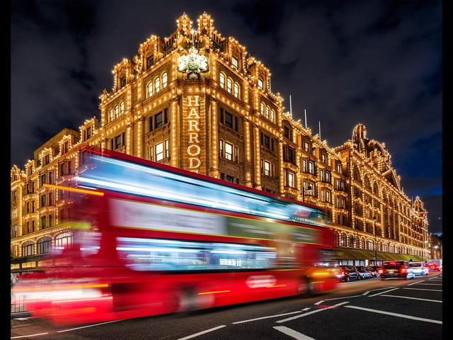 Photo by Tim Gartside Photography. Harrods is a British luxury department store located on Brompton Road in Knightsbridge, London.