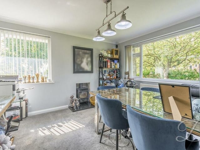 This home office, perfect for remote working, is a versatile space on the ground floor of the £675,000 property that could be put to many other uses.