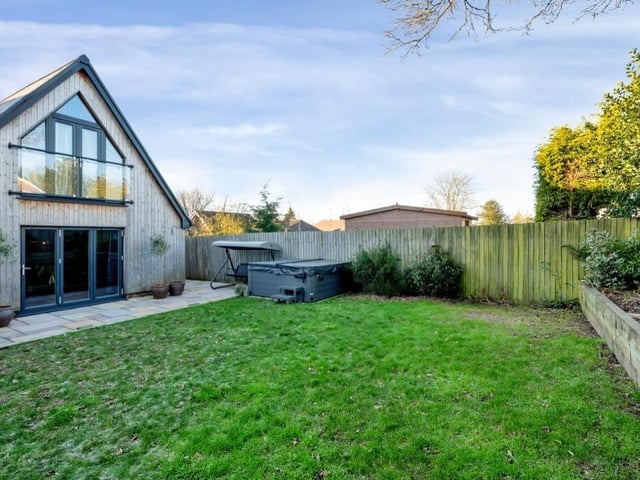 One last shot of the rear garden, which is reasonably low maintenance. A garden shed is included in the sale.