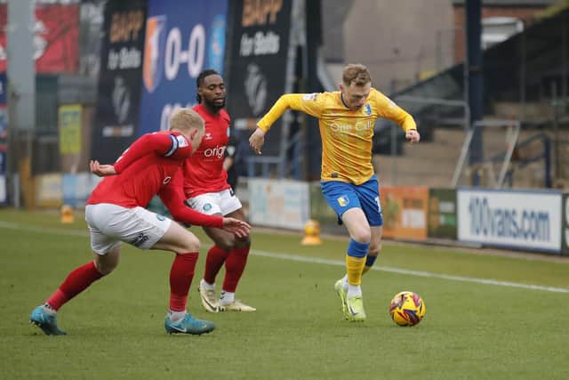 Action during the Sky Bet League One match against Wycombe Wanderers FC at the One Call Stadium, 18 Jan 2025, Photo credit Chris & Jeanette Holloway / The Bigger Picture.media