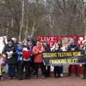 Anti-fracking campaigners held a demonstration in Sherwood Forest, back in 2017