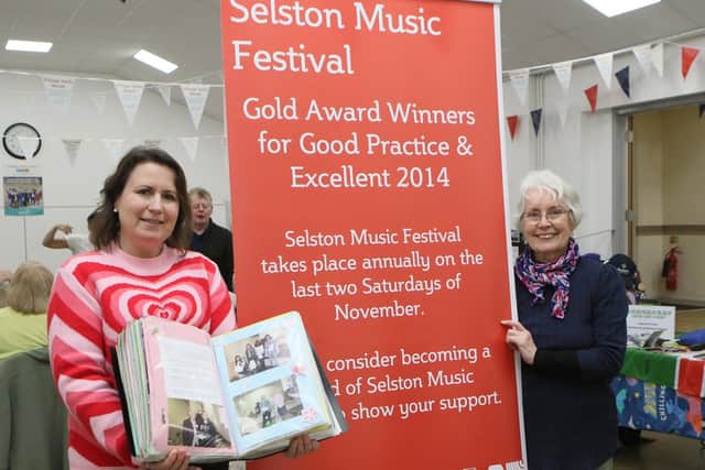 Faye Martin and Freda Hallsworth, committee members from Selston Music Festival.