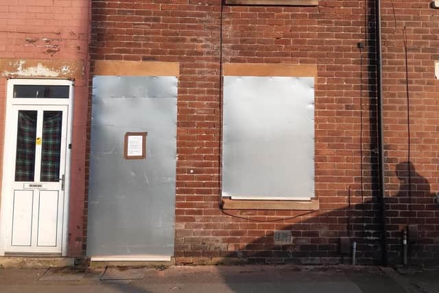 The property on Brand Lane in Stanton Hill which has been closed down by the police