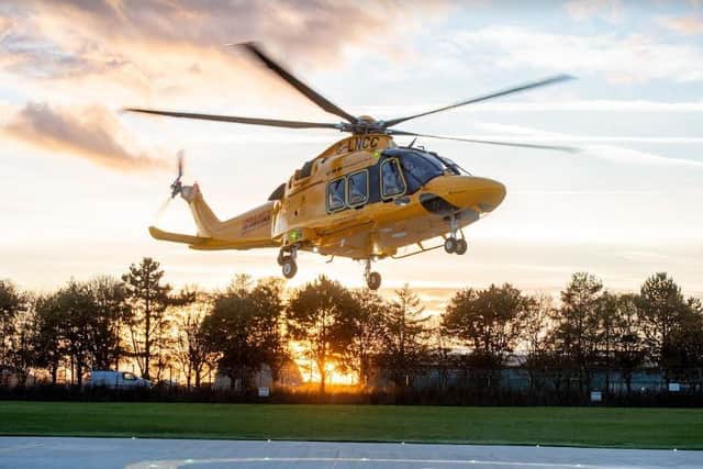 The Ambucopter can reach anywhere within Lincolnshire or Nottinghamshire within 20 minutes. Photo: LNAA
