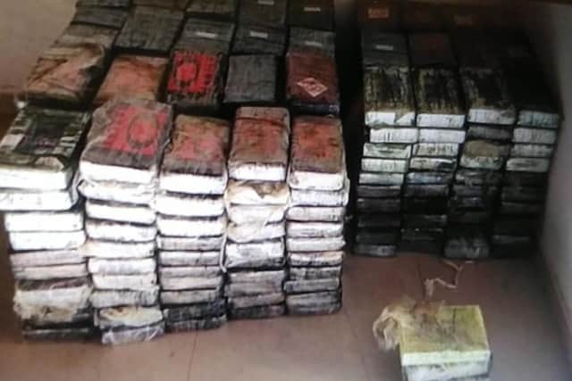Some of the drugs recovered by police.