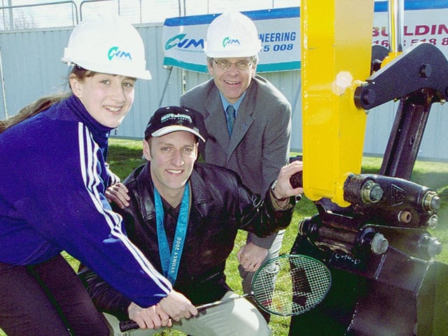 Woodhouse Manor School Sports Centre Sod Cutting in 2001