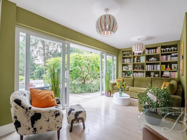 This stunning light filled space forms part of the open plan kitchen/living area