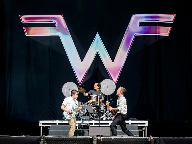 Weezer performed on the main stage on Friday, June 13
