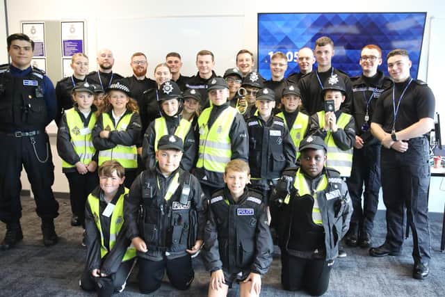 Children from High Oakham school in Mansfield, visited Nottinghamshire Police’s headquarters