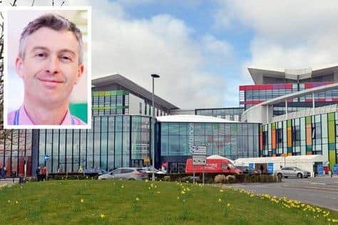King's Mill Hospital, Sutton, and, inset, Simon Barton, Sherwood Forest Hospitals NHS Trust chief operating officer.