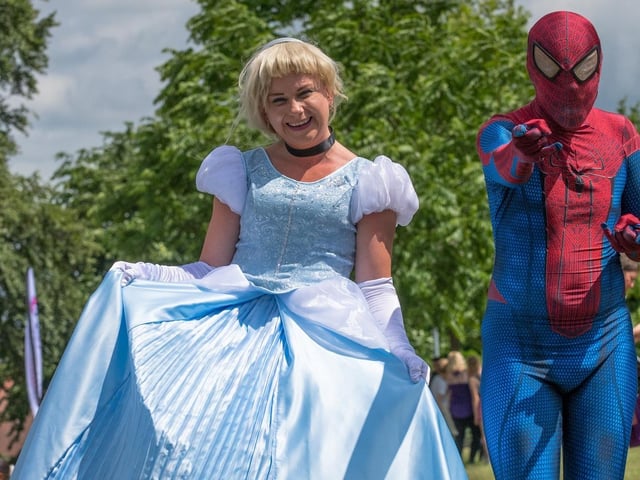 Children could meet and have photos taken with their favourite characters, including Cinderella and Spiderman.