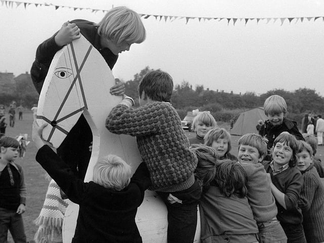 These Annesley youngster enjoy the local park in 1972.