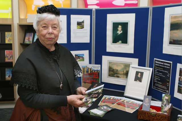 Carol Gatford from Newstead Abbey was dressed in period costume to talk about the house's links with Lord Byron.