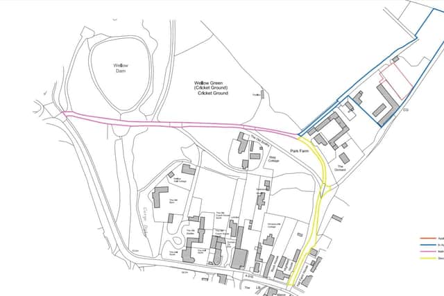 Residents have raised concern about the traffic flow from the barn to the A616.