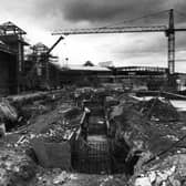 The Meadowhall site -construction work