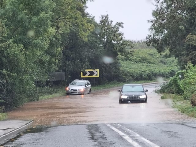 Flooding on Long Lane, Hucknall