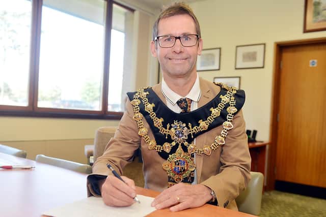 Andy Abrahams, Mansfield mayor.