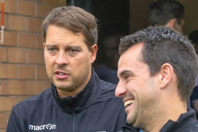 Spencer Fearn, right, with John Stancliffe.