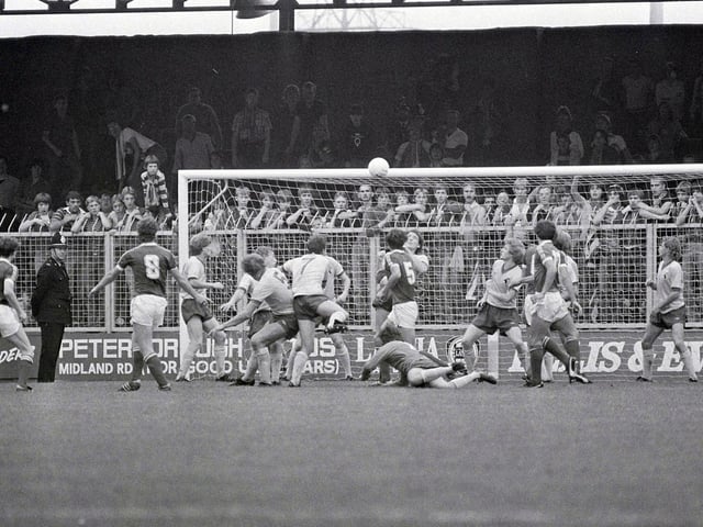 Peterborough v Stags action.