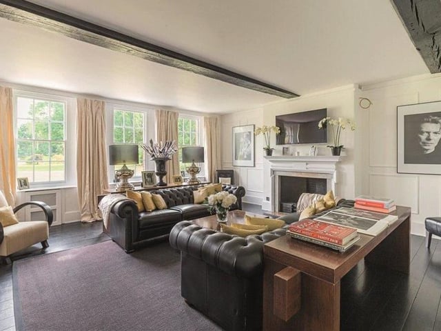 The picture on the wall of David Bowie looks a touch incongruous, but it brings a quirky touch to a charming room at Hurst Lodge.