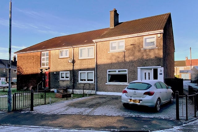 3 bedroom semi-detached house in Dumbarton.
Average house price in West Dunbartonshire - £117,877.