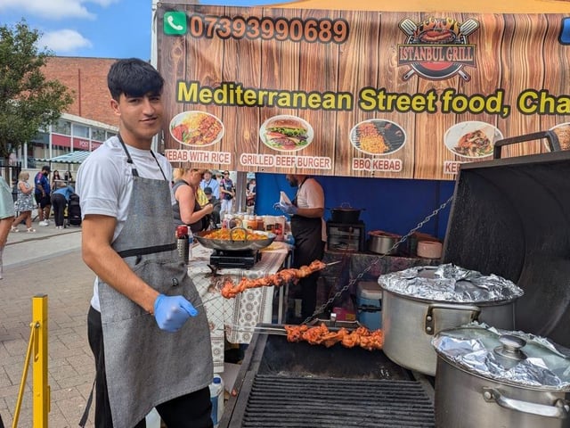 Mediterranean street food was on offer from the Instanbul Grill stall.