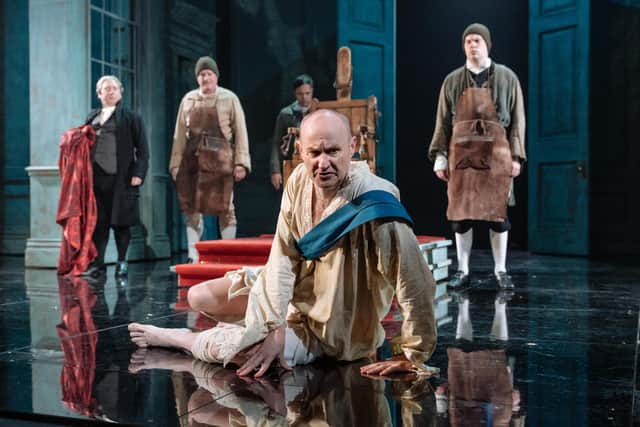 The National Theatre's production of The Madness of George III. Photo by Manuel Harlan.