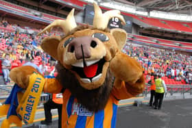 Sammy The Stag will be in attendance. Here he is at Wembley in 2011.