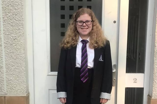Hannah starting S1 at Armadale Academy.