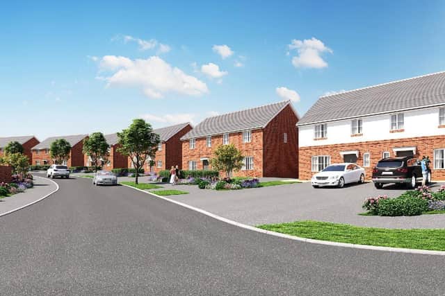 A total of 110 two, three and four-bedroom homes are to be built at the new development in Sutton.
