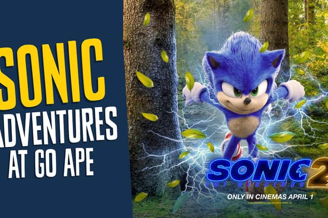 The Sonic Emerald Hunt will take over Treetop Adventure at Go Ape Sherwood Pines