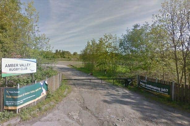 The Amber Valley Rugby Club site in Somercotes.
