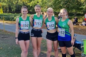 Mansfield Harriers ladies at the Road Relays.